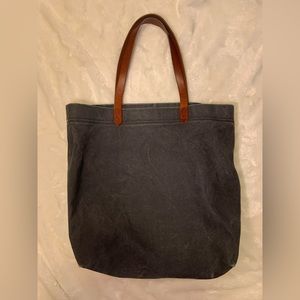 Madewell Canvas Transport Tote in Dark Grey